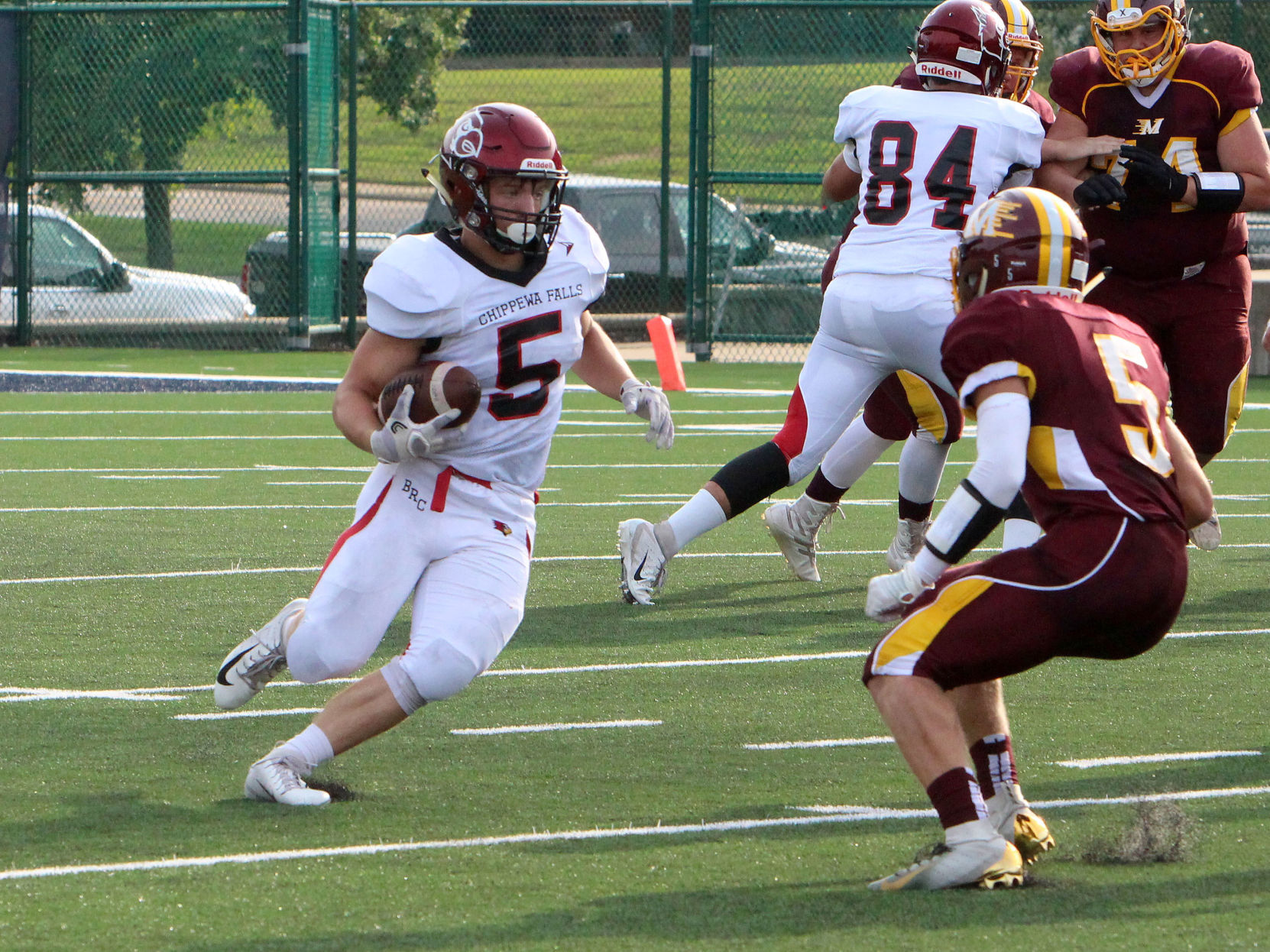 Chi-Hi football at Menomonie 8-31-18